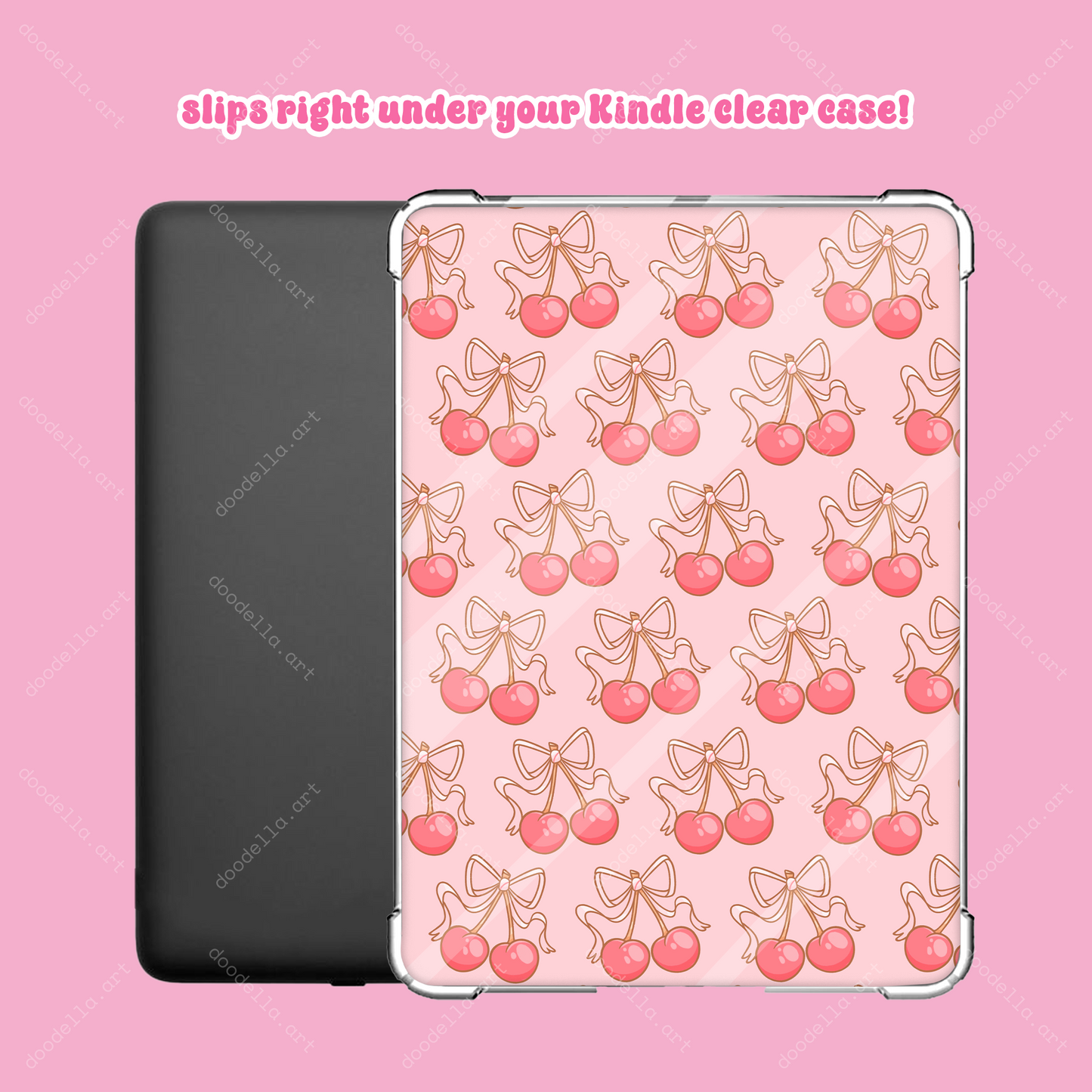 Coquette Bow & Cherries Kindle Insert