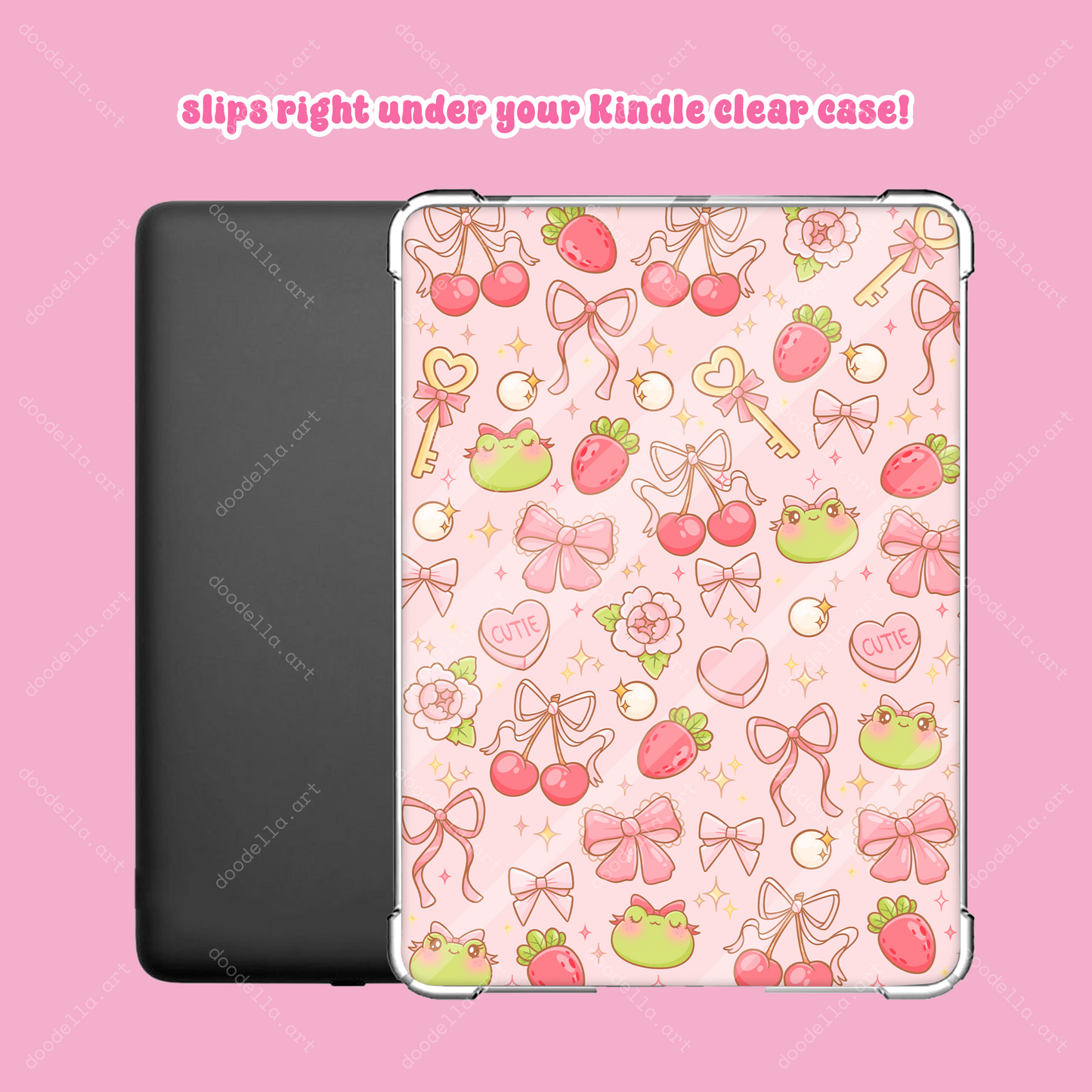 Coquette Bow & Cherries Kindle Insert