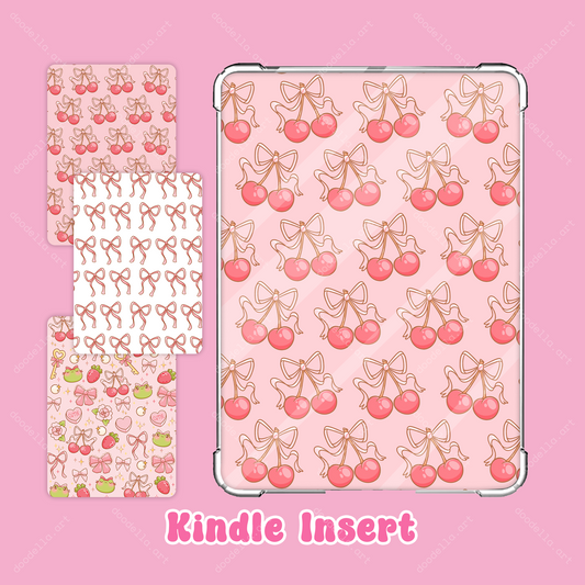 Coquette Bow & Cherries Kindle Insert