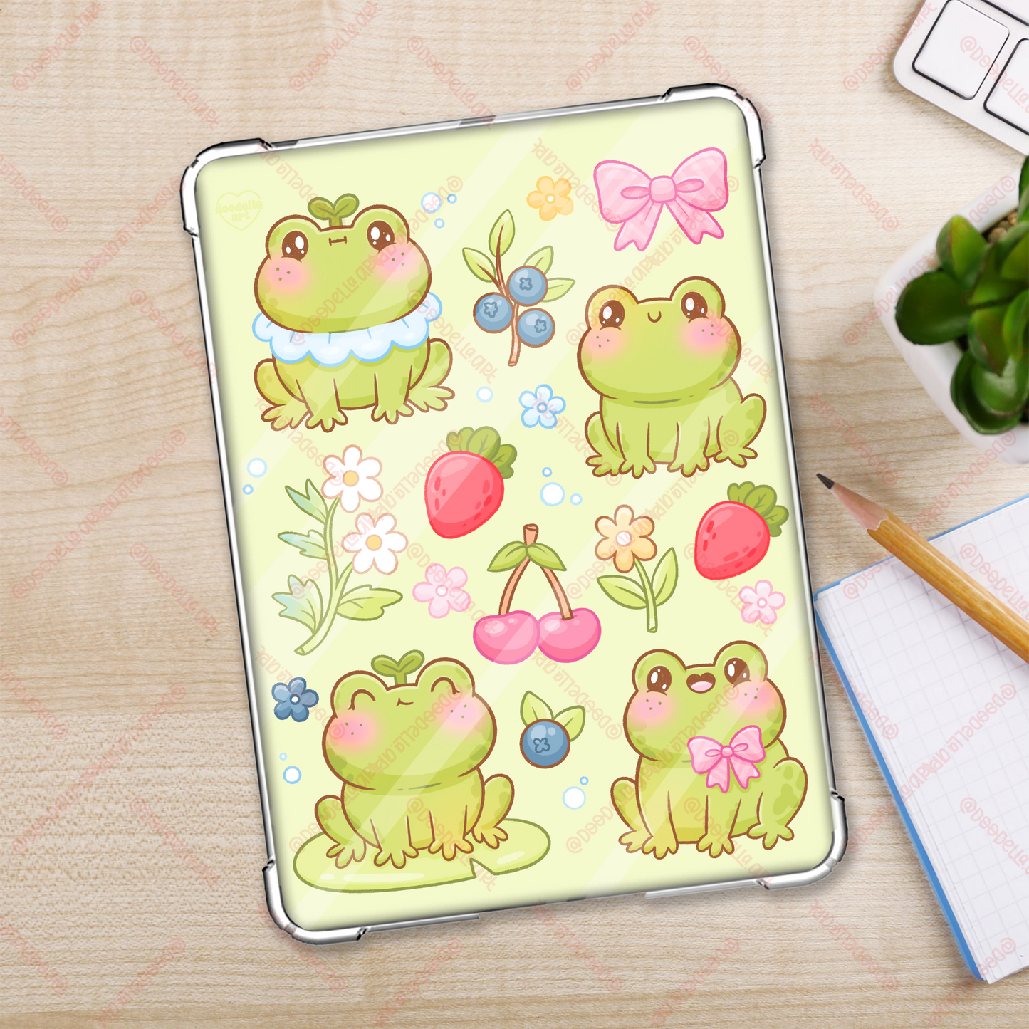 Kawaii Frogs Kindle Insert