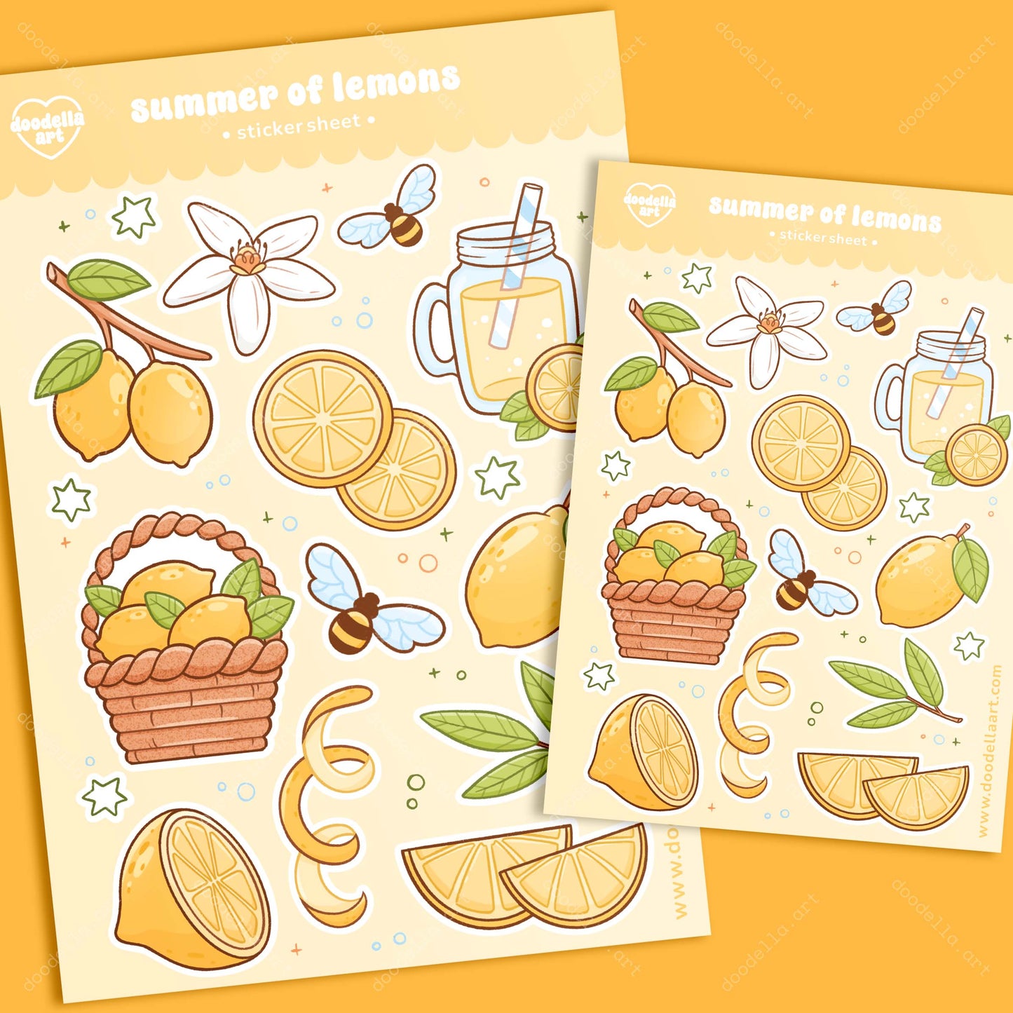 Summer of Lemons Sticker Sheet