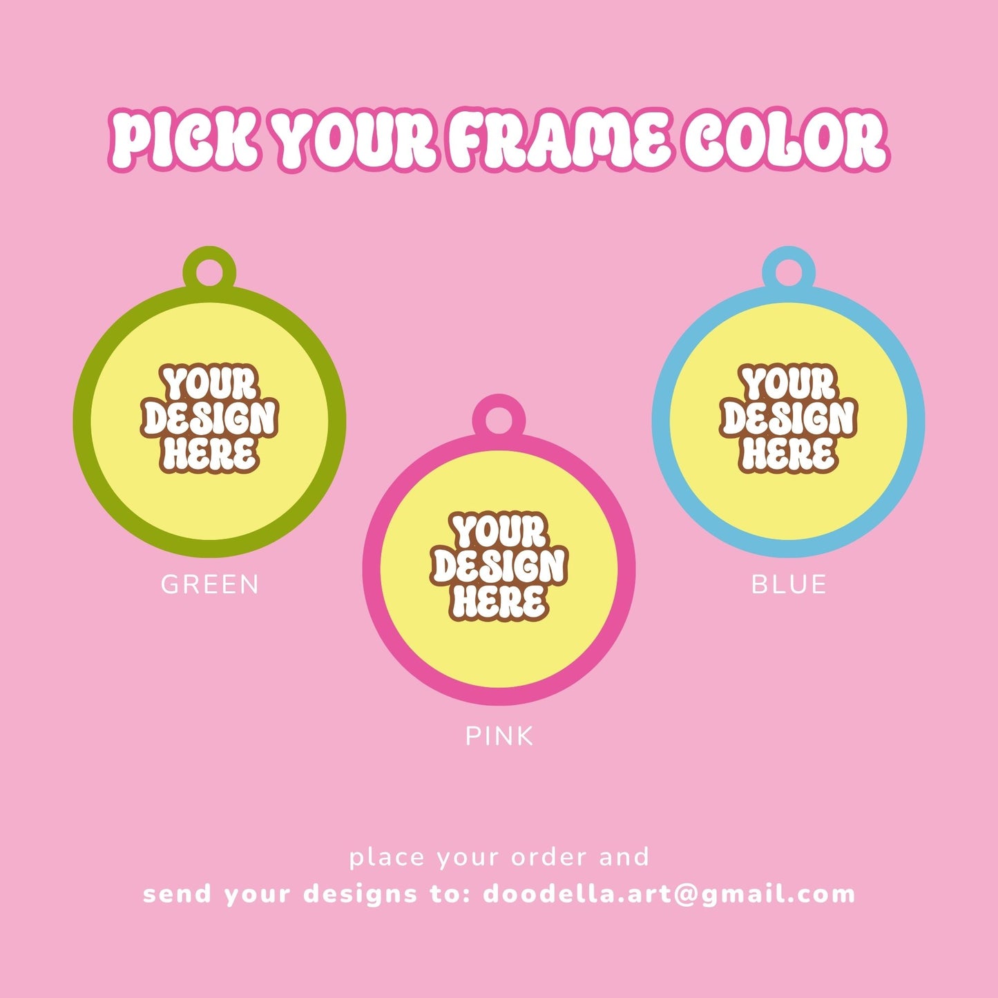 Custom Badge Keychains - With Your Design
