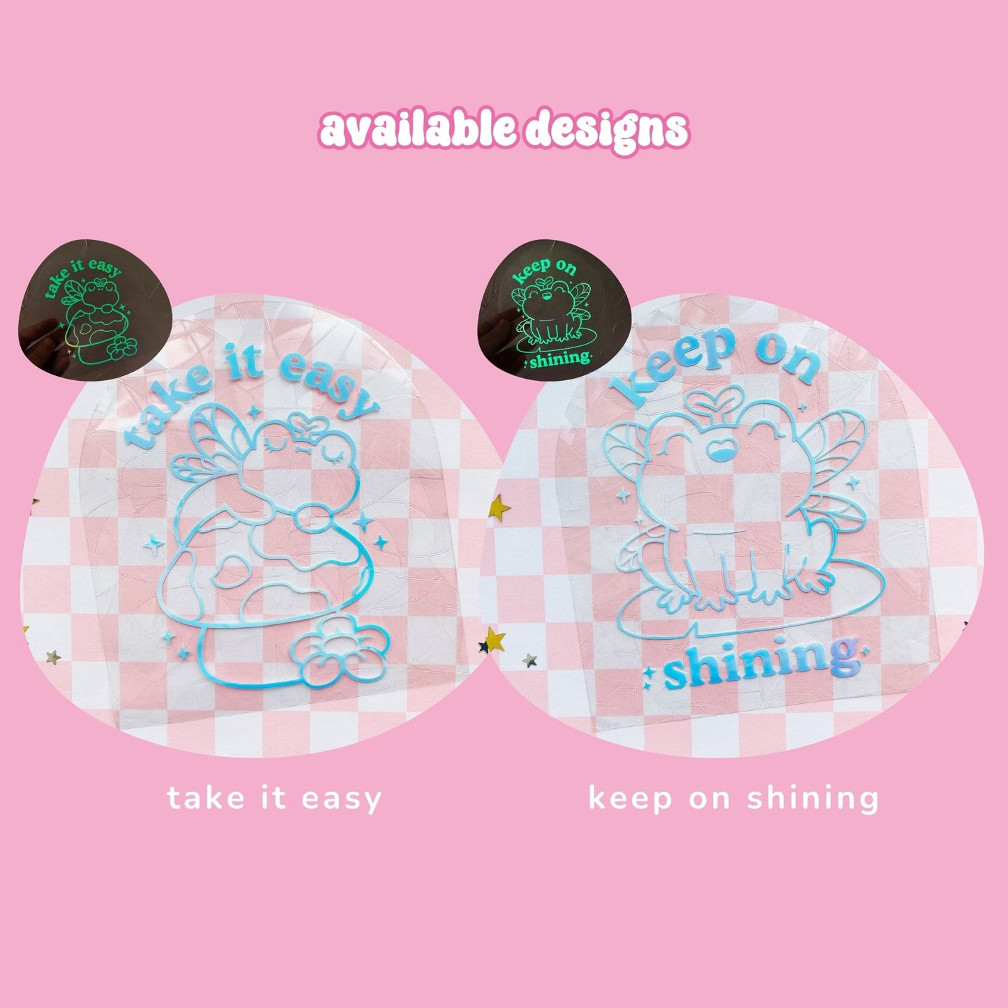 Take It Easy Frog Suncatcher Sticker