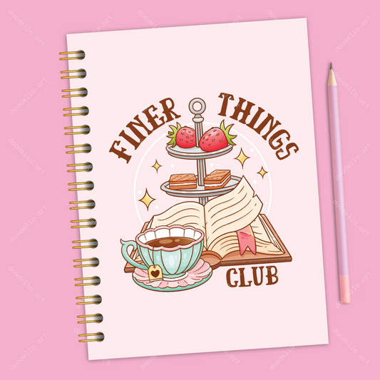 The Finer Things Club Spiral Notebook