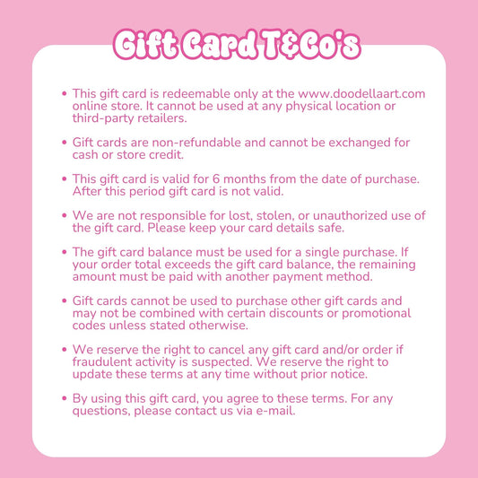DoodellaArt Gift Card