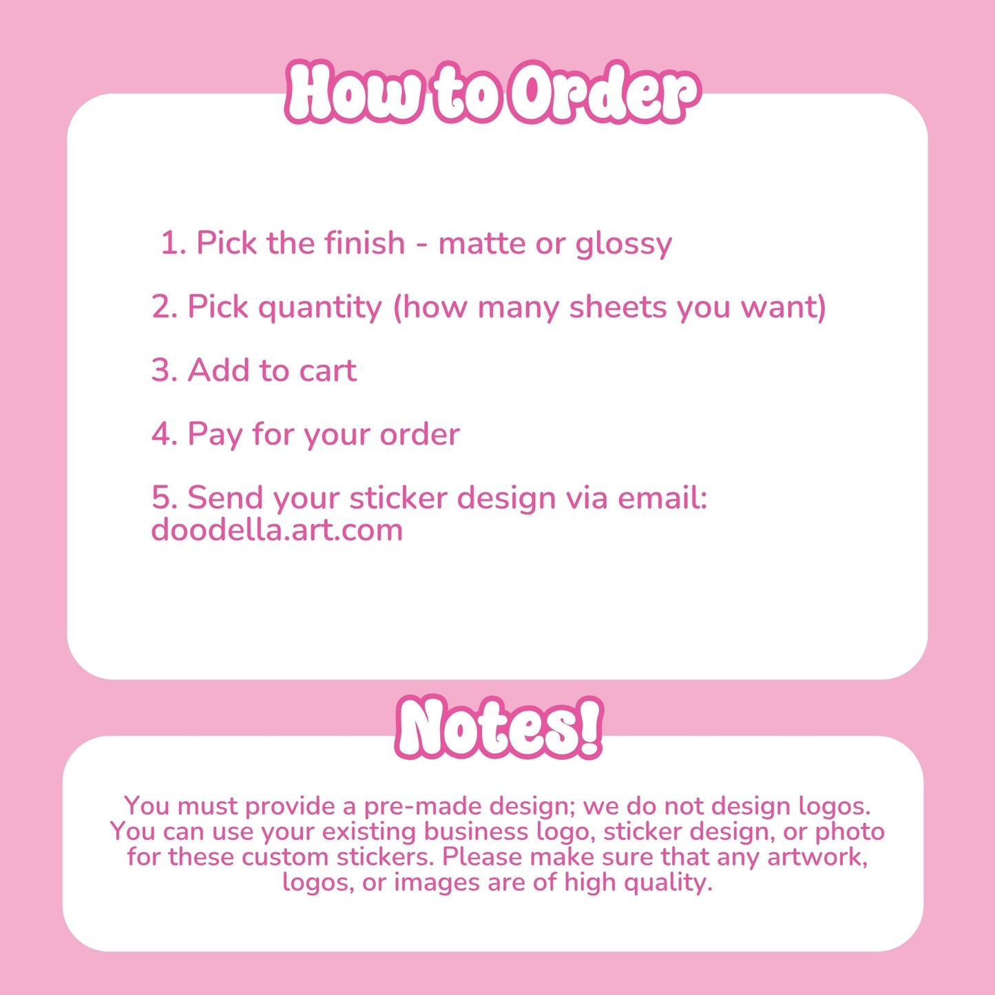 Custom Shaped Stickers for Small Businesses