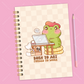 Born to Art Forced to Work Handmade Spiral Notebook