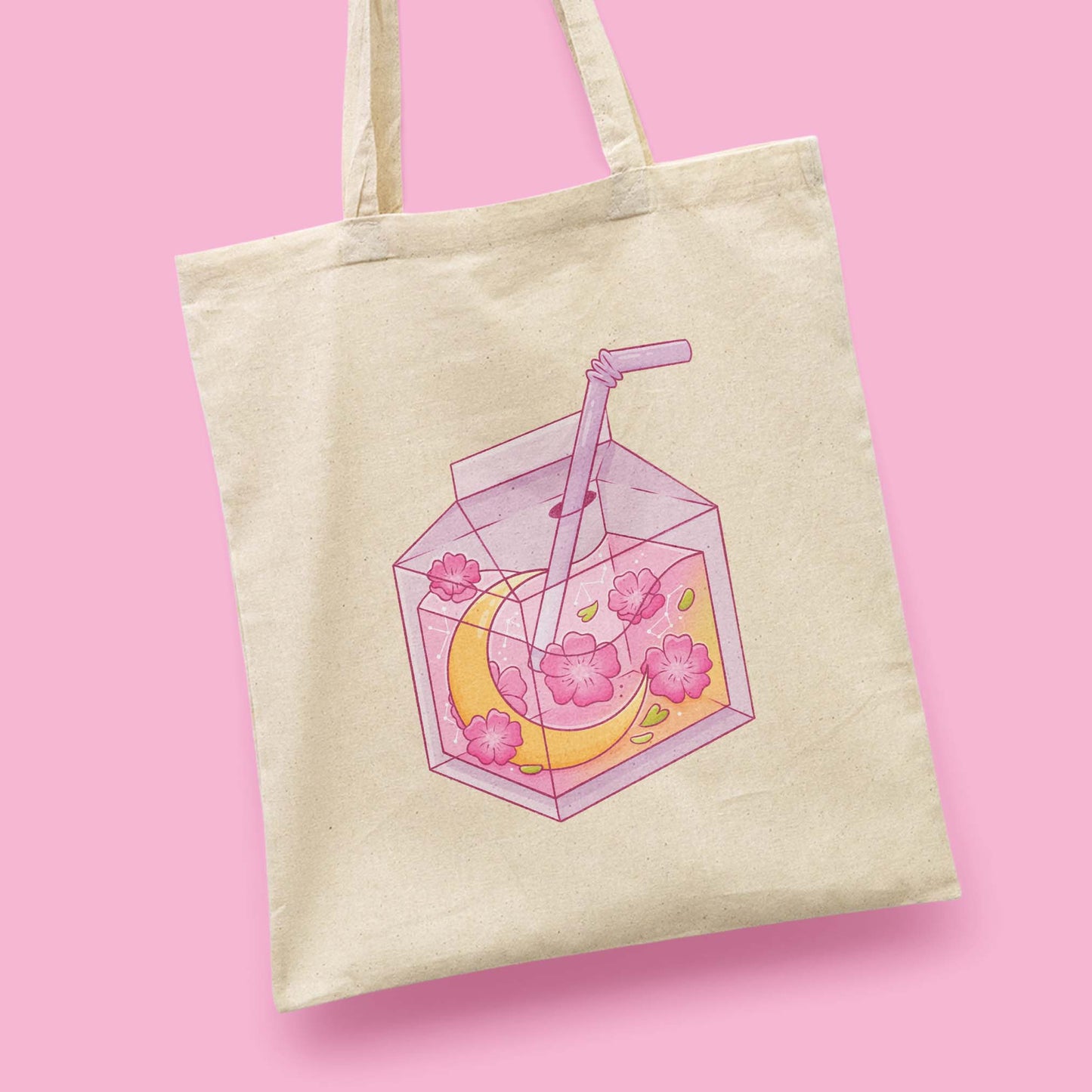 Juice Box Canva Tote Bag