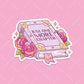 The Book of Spells or One More Chapter Sticker