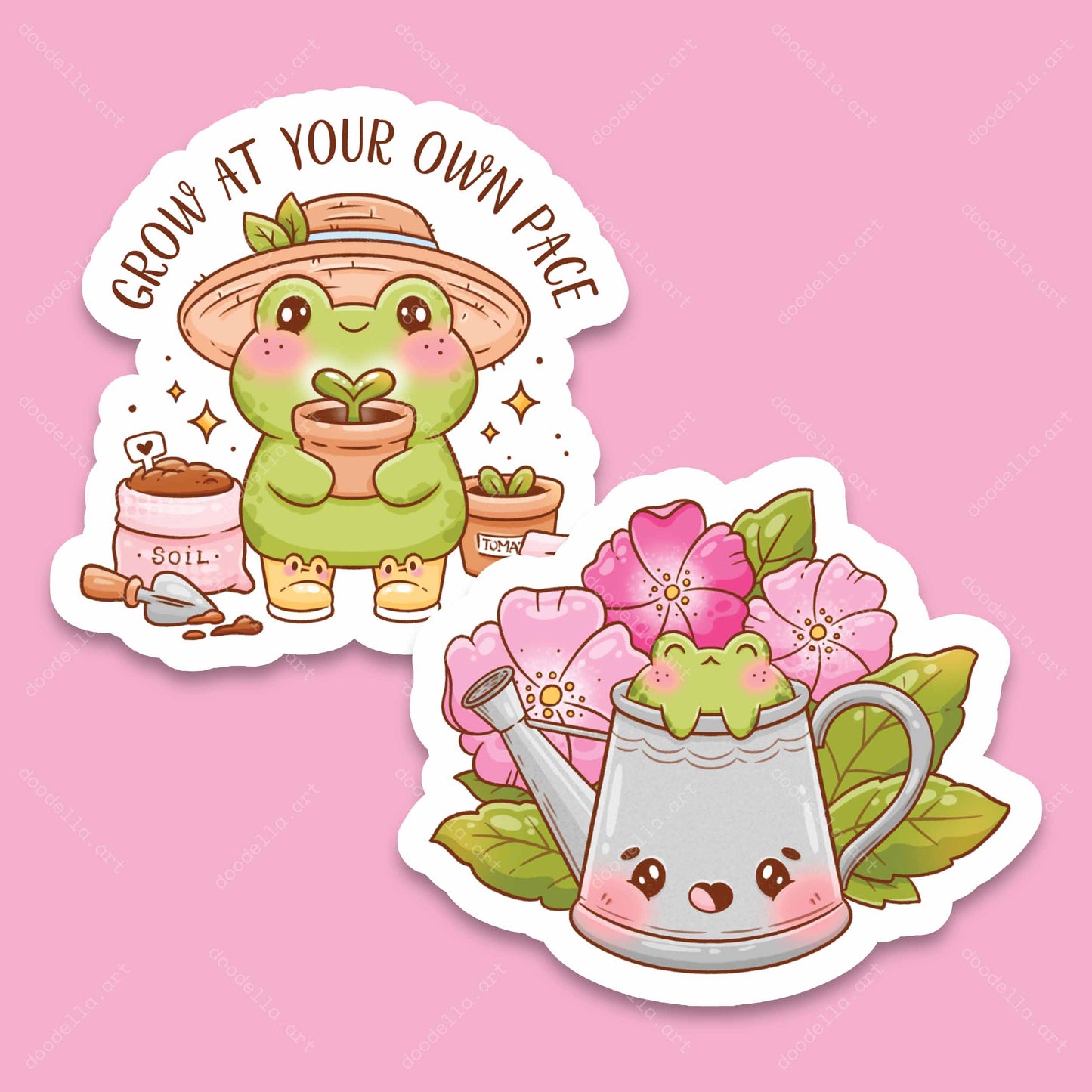 Froggy Gardening Stickers - April 2024