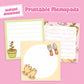 Spring Garden Printable Memo Pads - April 2024