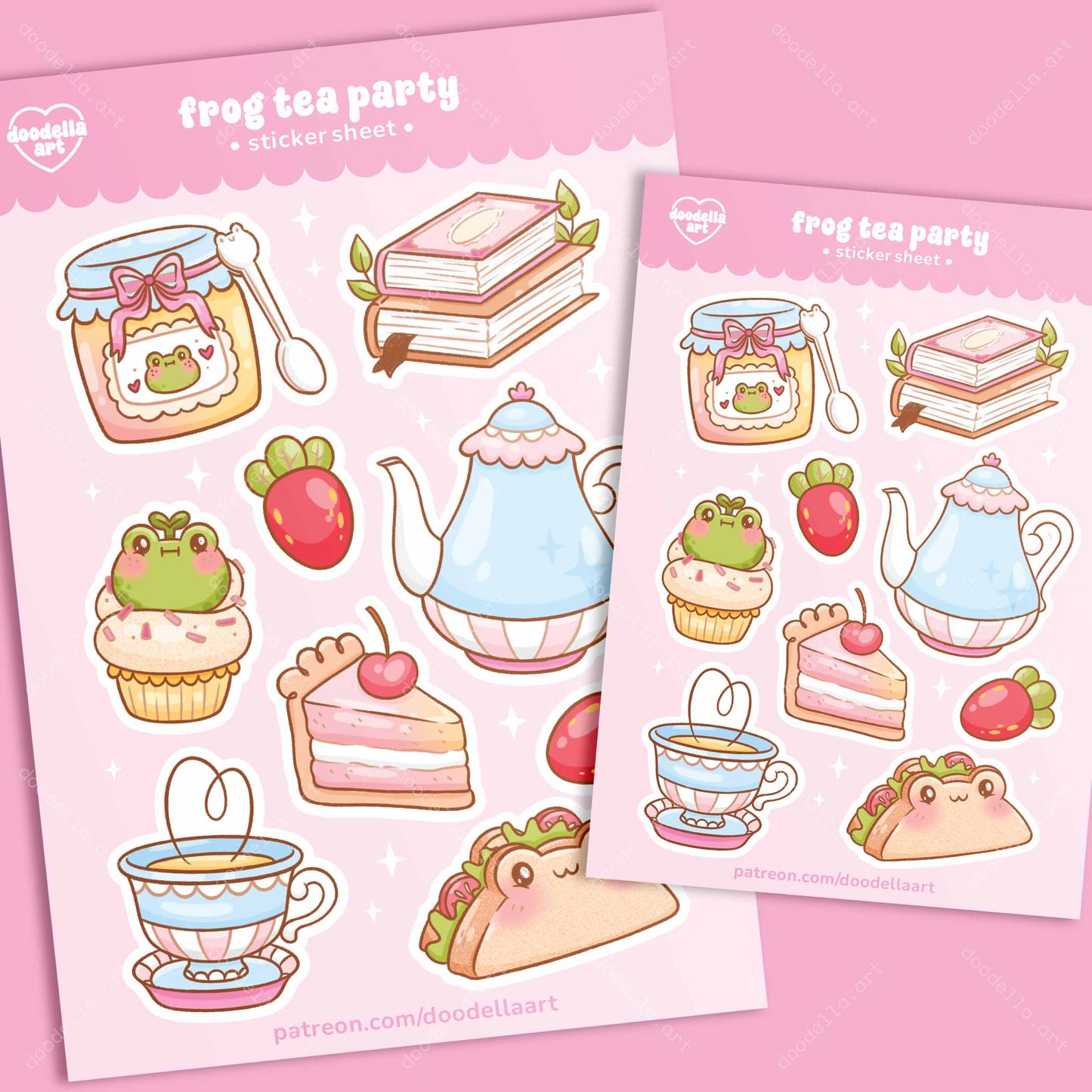 Tea Party Sticker Sheet - August 2024