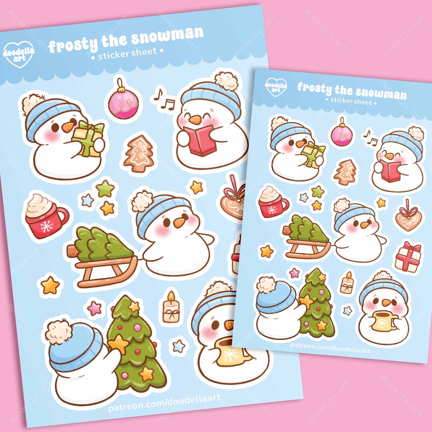Frosty the Snowman Sticker Sheet - December 2024