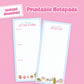 Festive Winter Printable Note Pads - December 2024