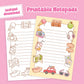 Travel Doodles Printable Note Pads - July 2024