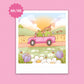 Roadtrip with Friend Polaroid Style Art Print - July 2024