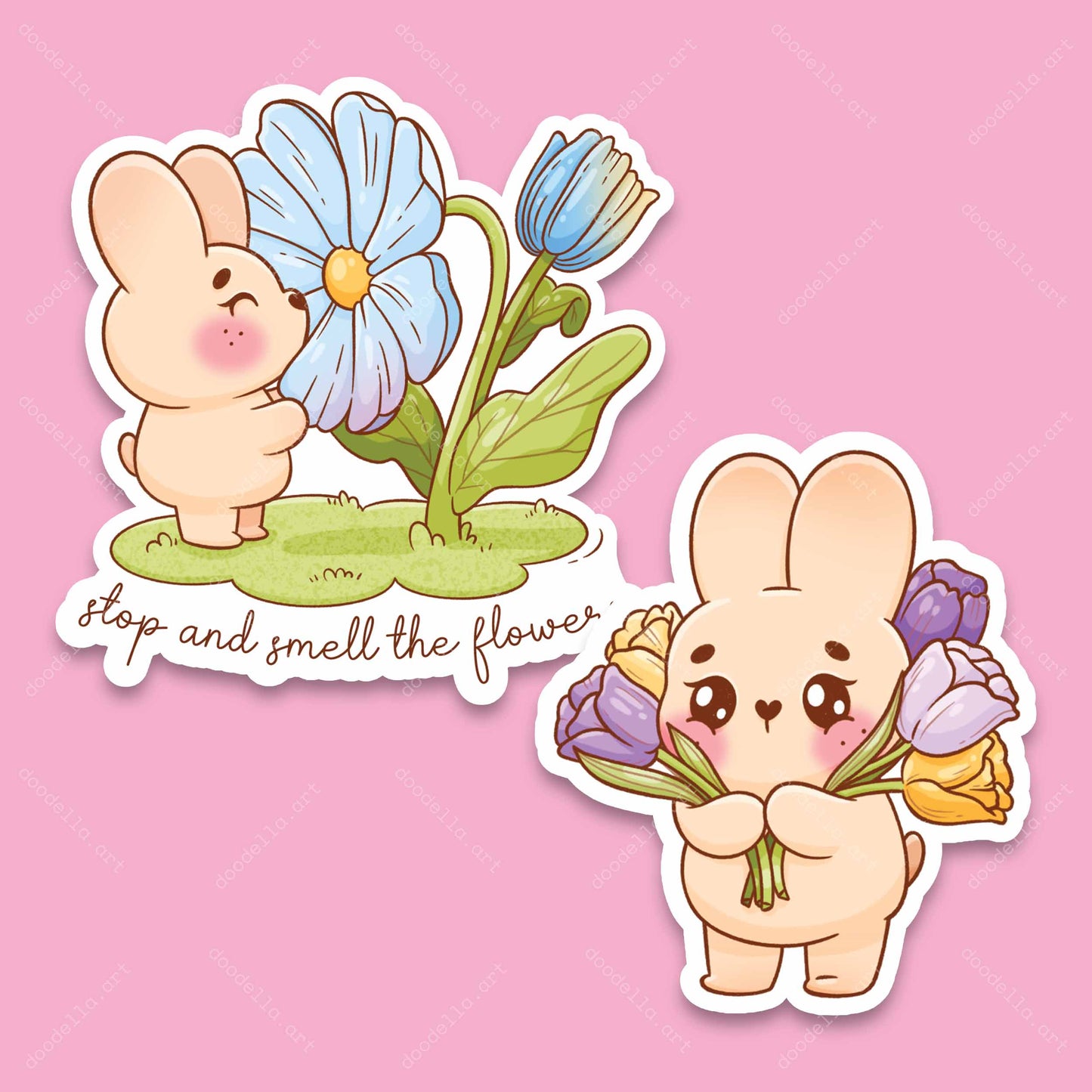 Spring Flowers Stickers - March 2024