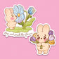 Spring Flowers Stickers - March 2024