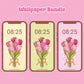 Tulips & Bunnies Phone Wallpaper Bundle - March 2024