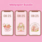 Coquette Christmas Phone Wallpaper Bundle - November 2024