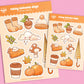Rainy Autum Days Sticker Sheet - October 2024