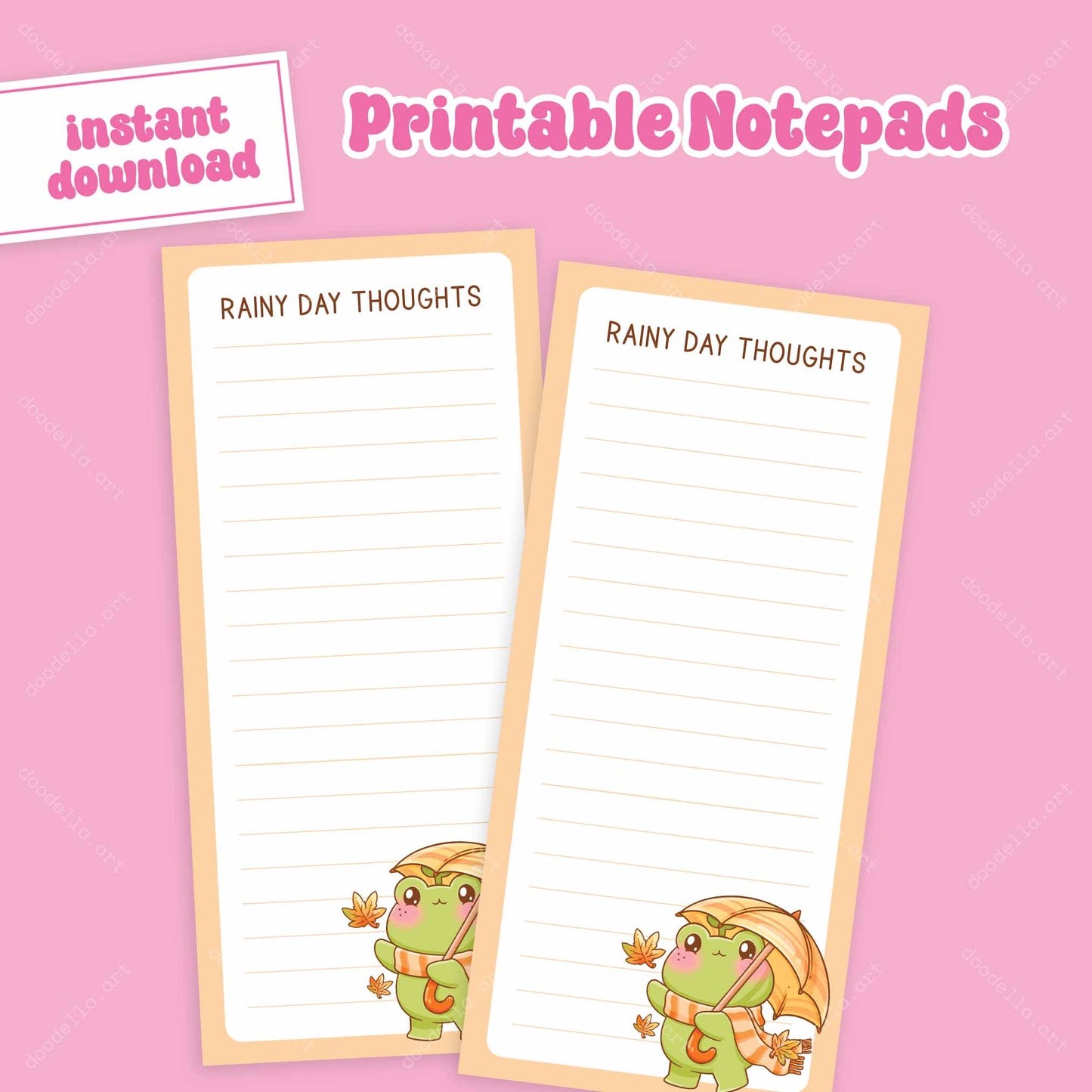 Autumn Printable Note Pads - October 2024