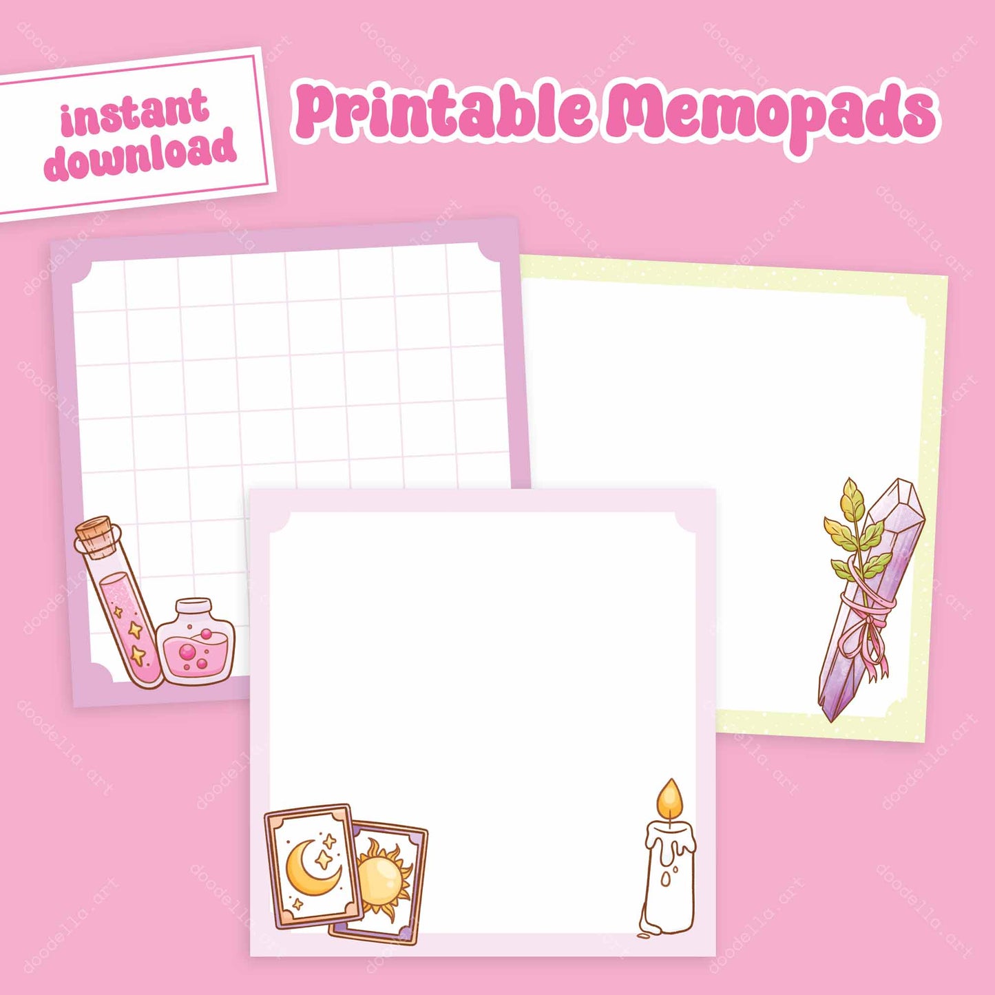 Magic Potions Printable Memo Pads - September 2024