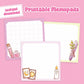 Magic Potions Printable Memo Pads - September 2024