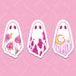 Rose, Cow and Moon Pattern Ghost Sticker