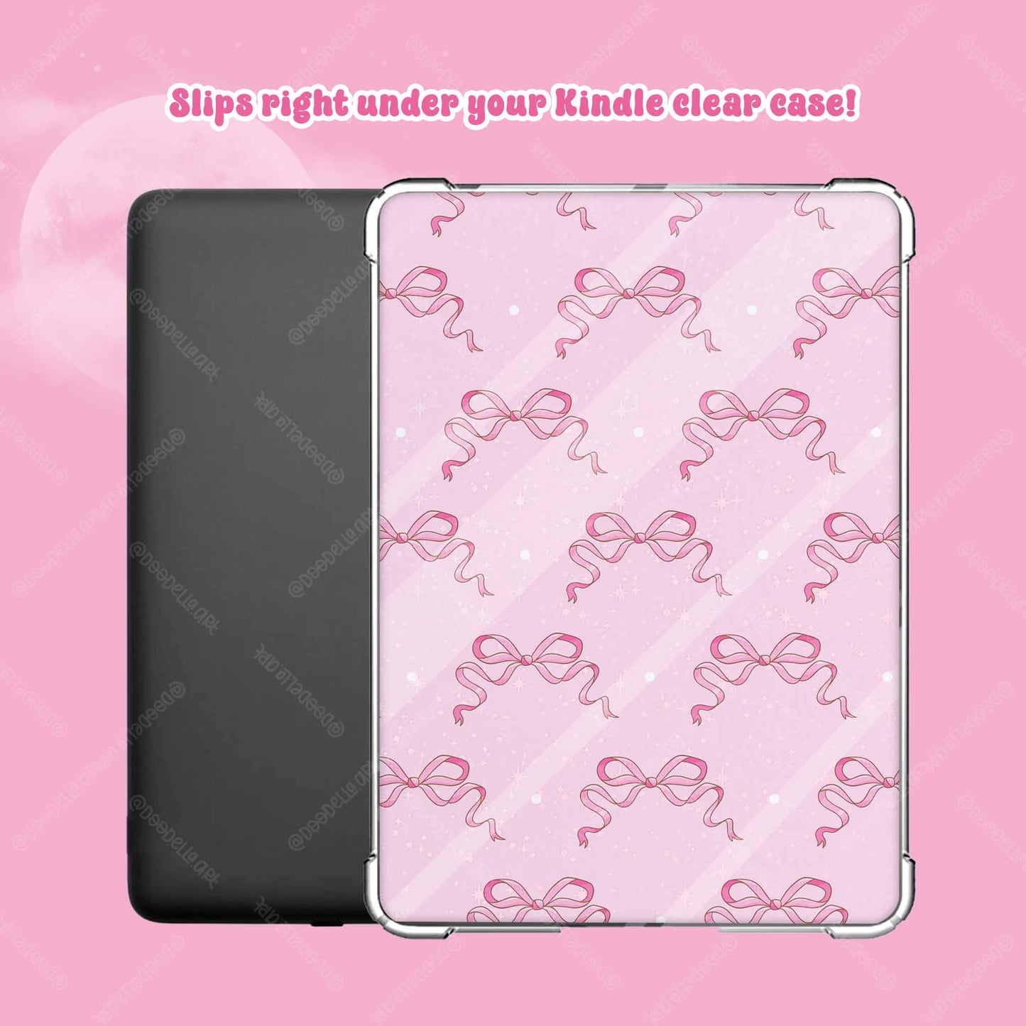 Pink Coquette Bows Kindle Insert