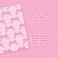 Pink Coquette Bows Kindle Insert