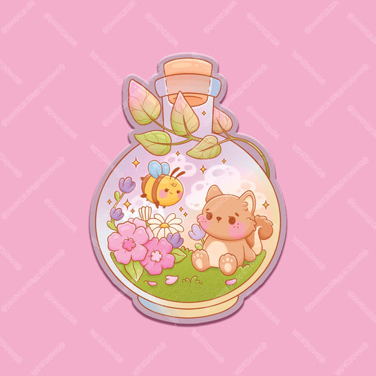 Garden Potion Bottle Sticker