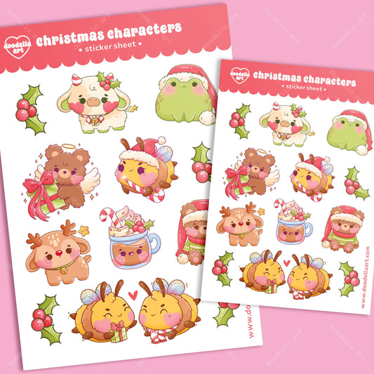 Christmas Characters Sticker Sheet