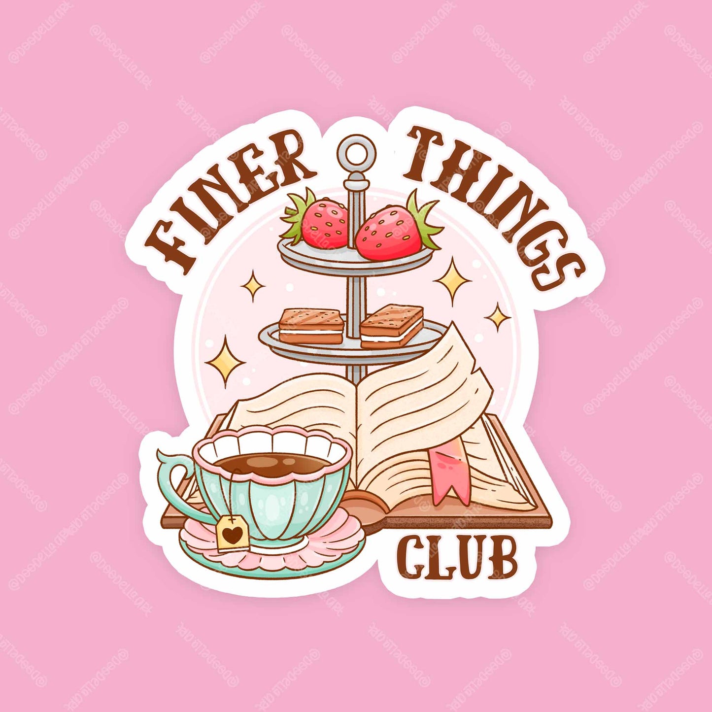 The Finer Things Club Sticker