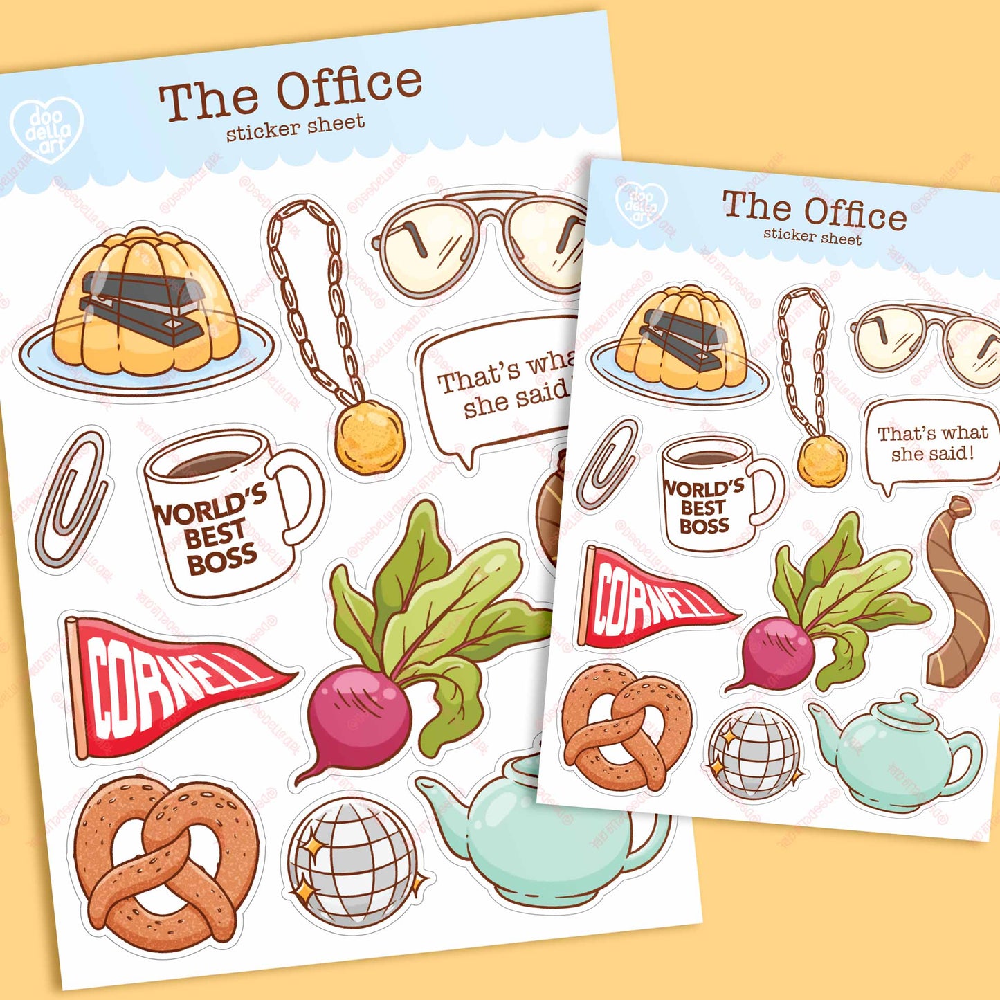 The Office TV Show Sticker Sheet