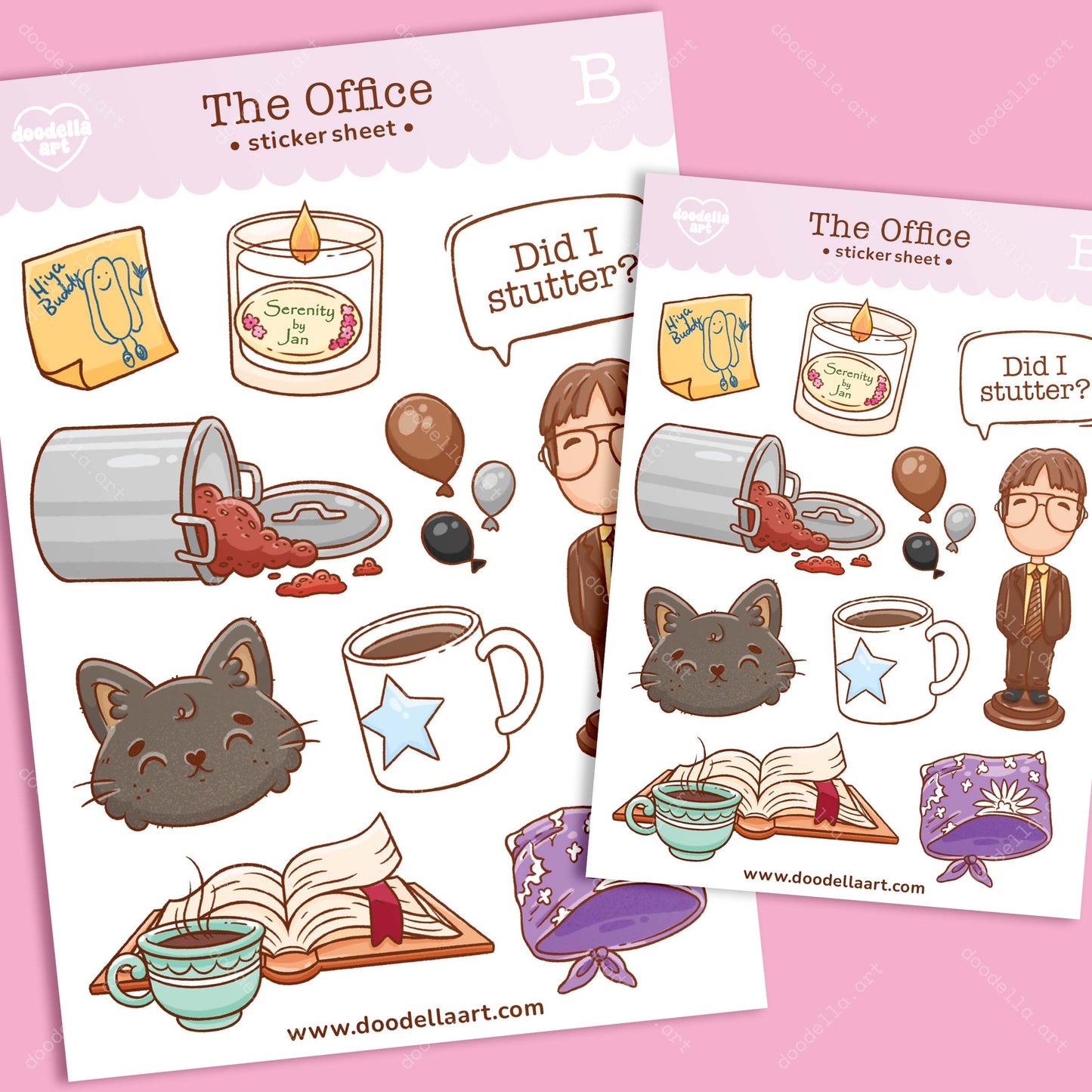 The Office TV Show Sticker Sheet (B)