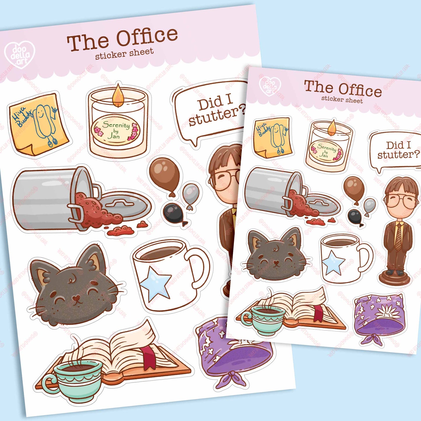 The Office TV Show Sticker Sheet