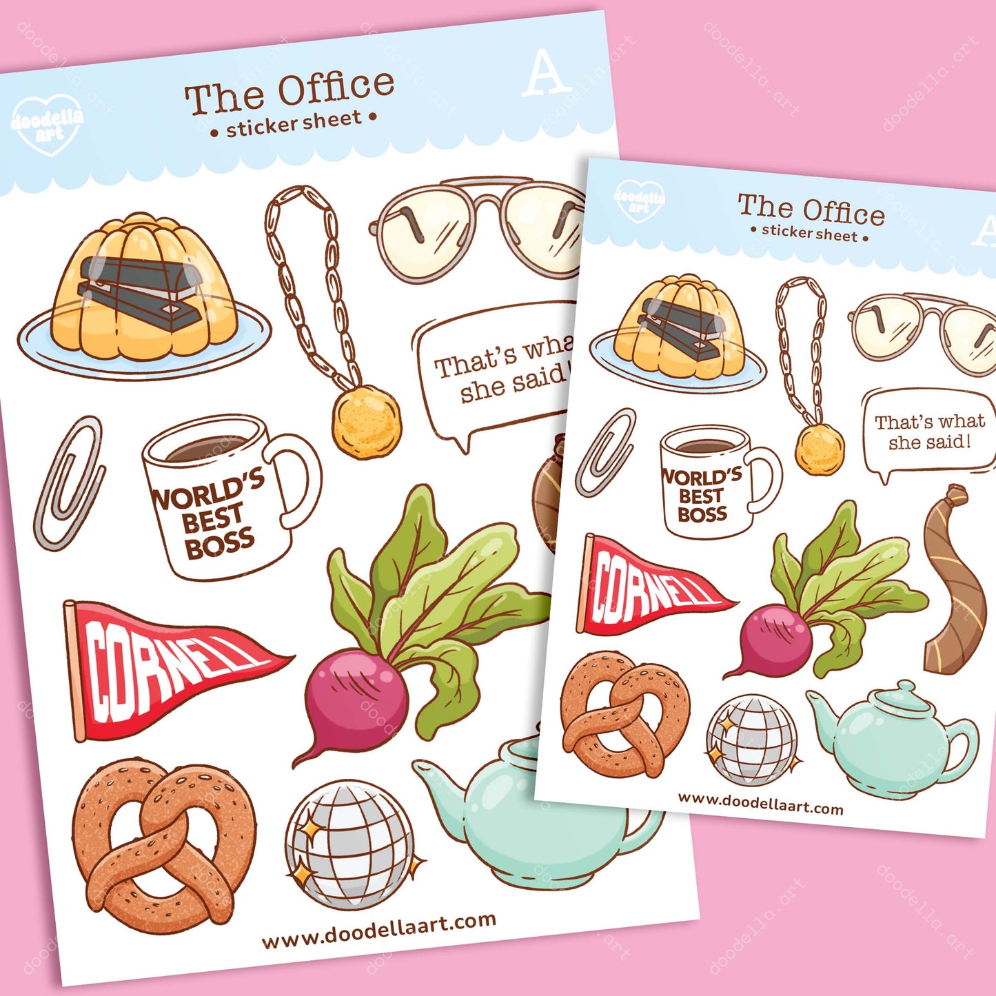 The Office TV Show Sticker Sheet (A)