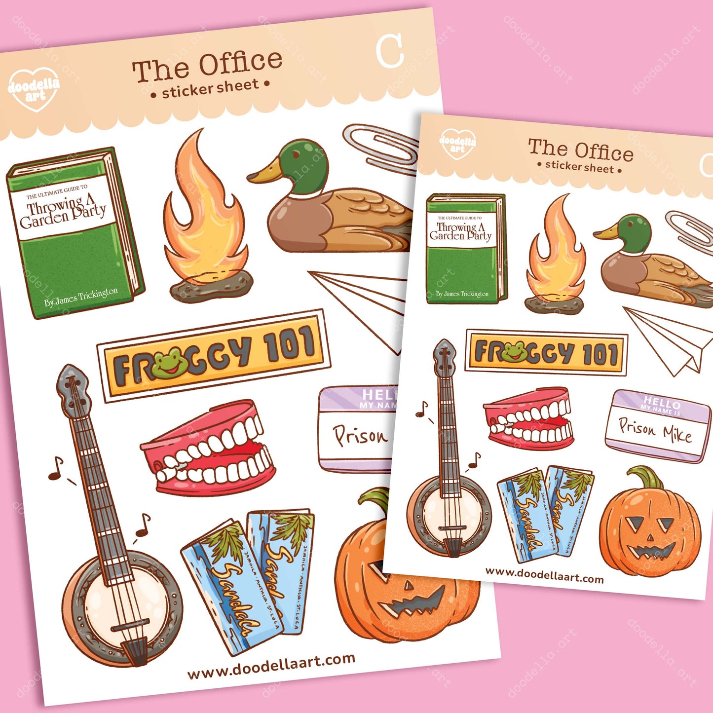 The Office TV Show Sticker Sheet
