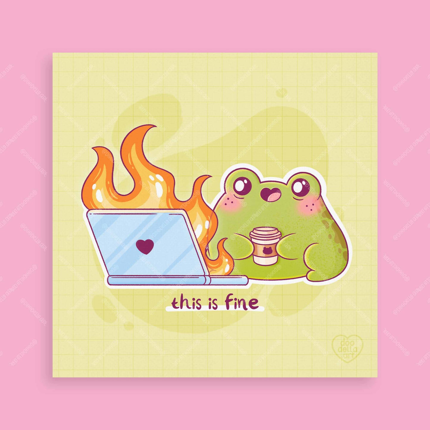This is Fine Frog Art Print