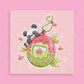 Watermelon Tamagotchi with Panda Art Print