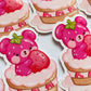 Strawberry Teddy Bear on Cake Sticker