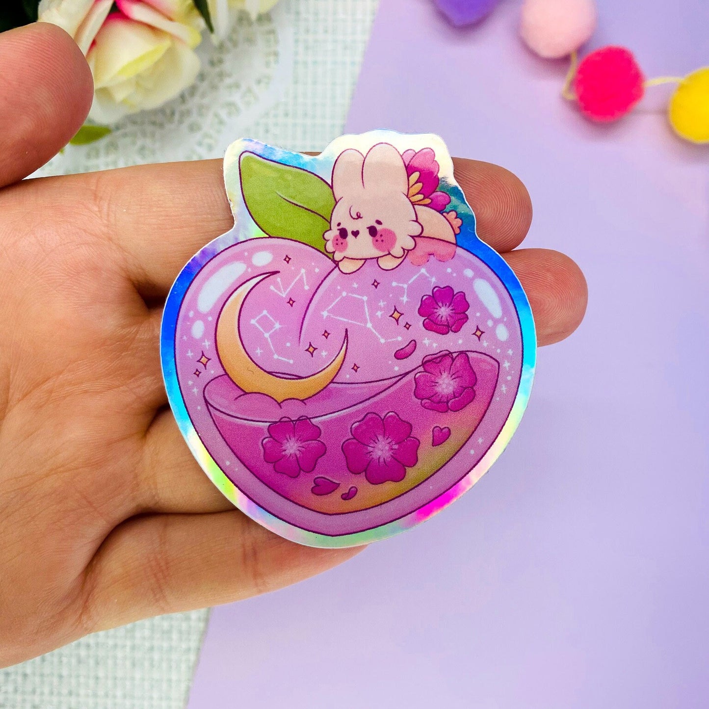 Magical Peach Sticker