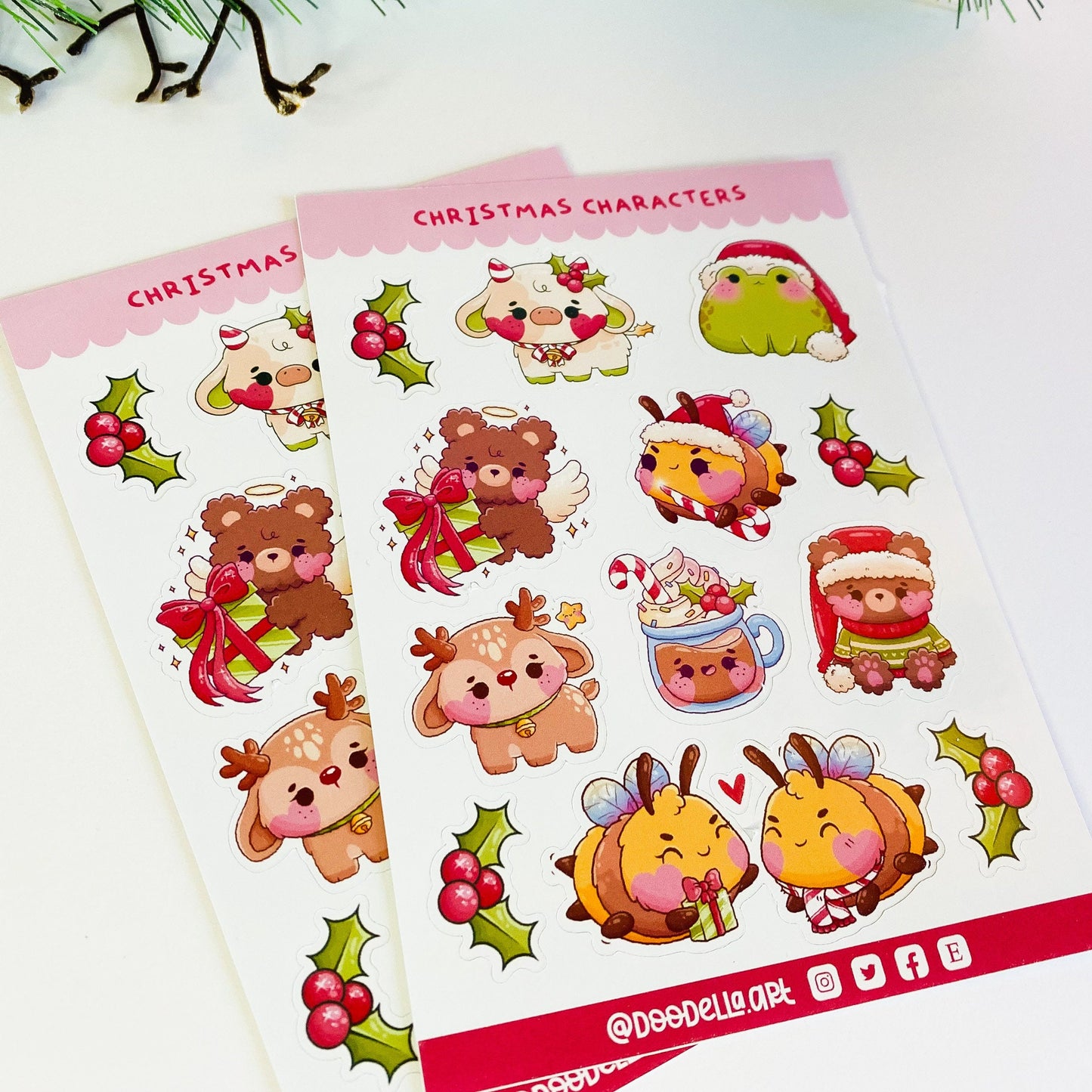 Christmas Characters Sticker Sheet