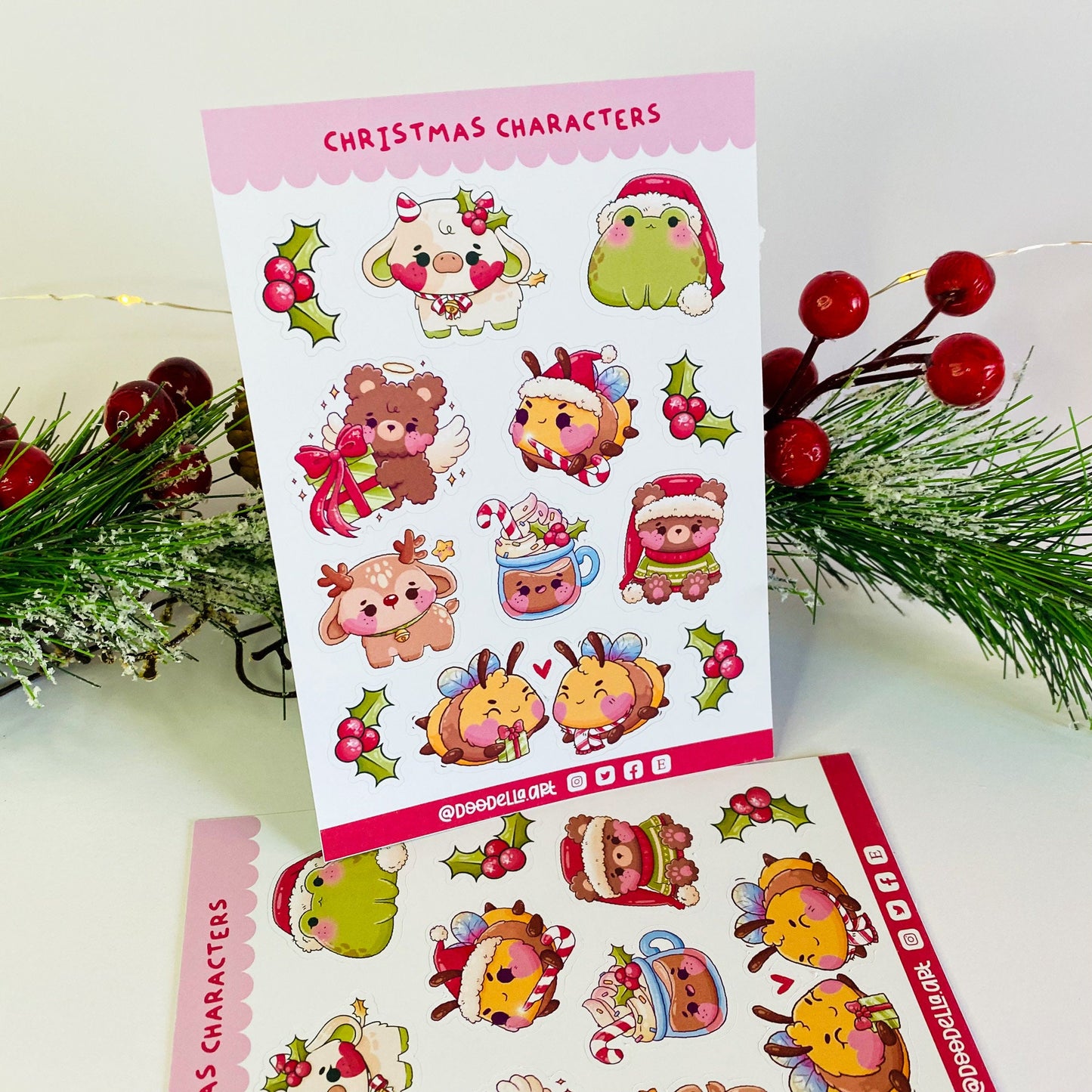 Christmas Characters Sticker Sheet