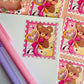 Teddy Bear Cupid Postmark Sticker