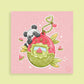 Watermelon Tamagotchi with Panda Art Print