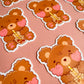 Milk Boba Tea Teddy Bear Sticker