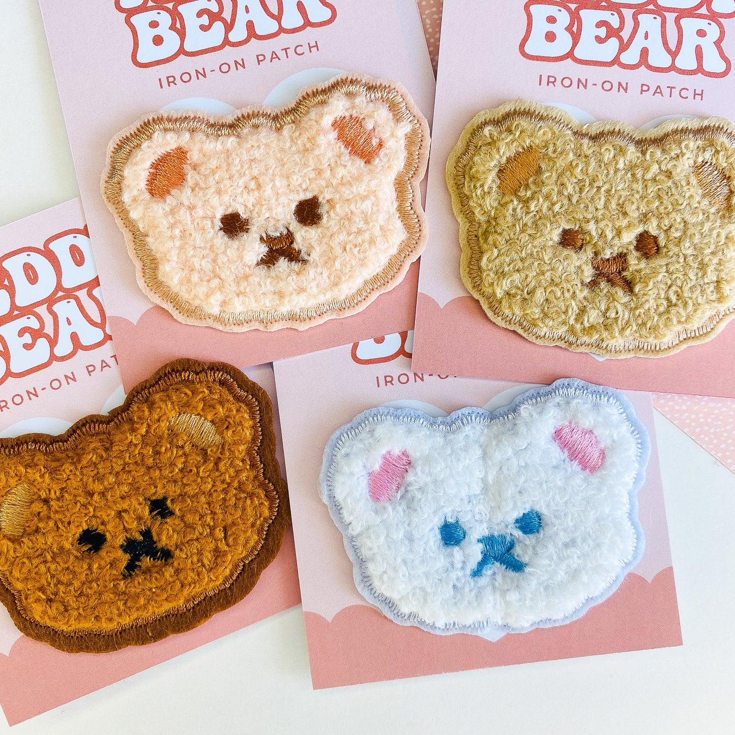 Kawaii Teddy Bear Iron On Patches