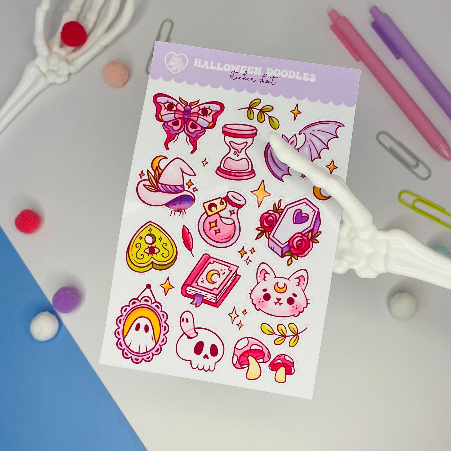 Halloween Doodles Sticker Sheet